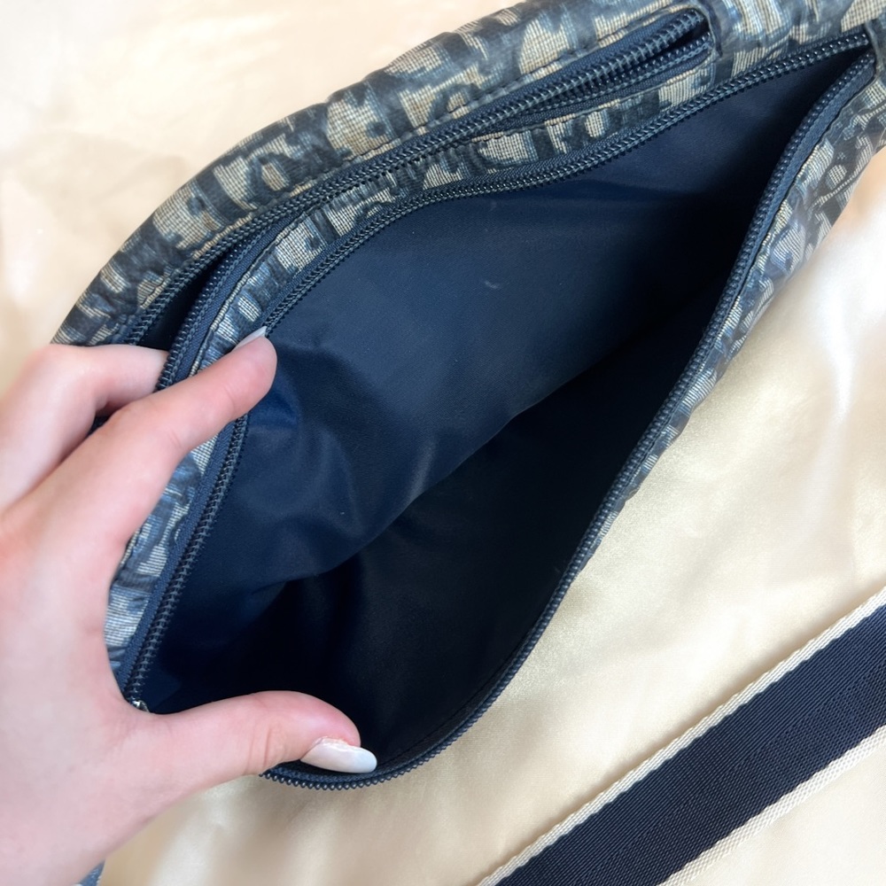RARE Dior Trotter Bum Body Bag in Navy Blue - Picture 5 of 11